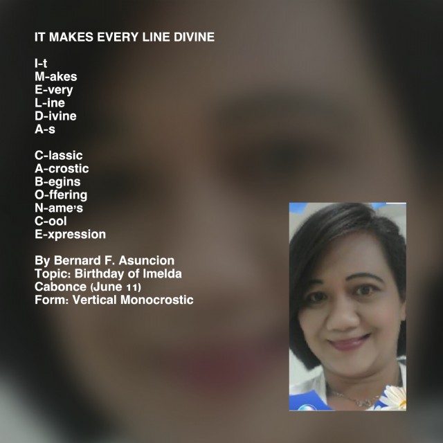 It Makes Every Line Divine