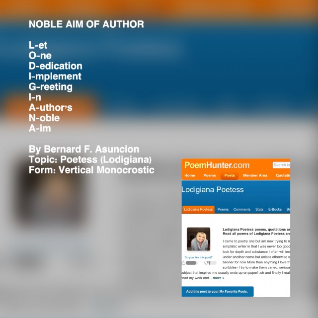 Noble Aim Of Author
