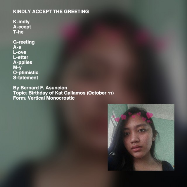 Kindly Accept The Greeting