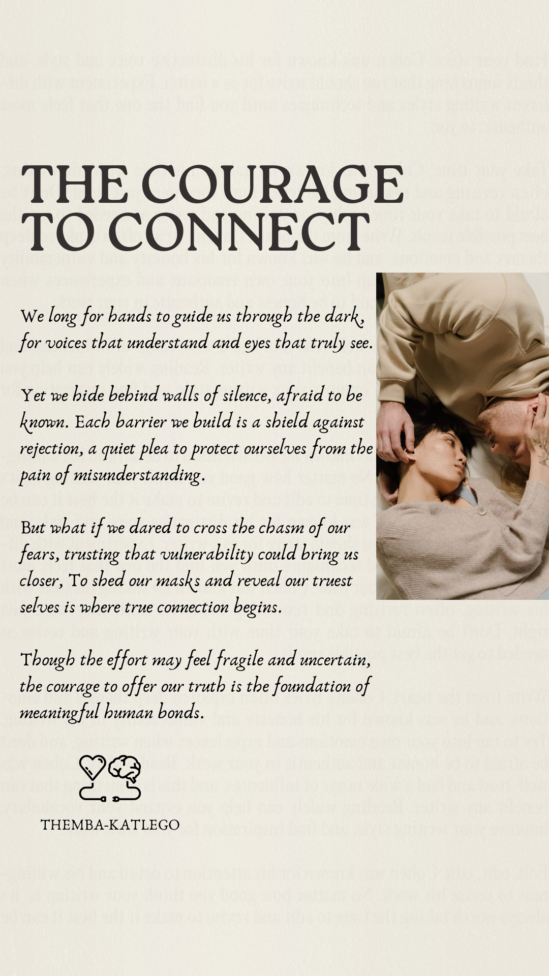 The Courage To Connect