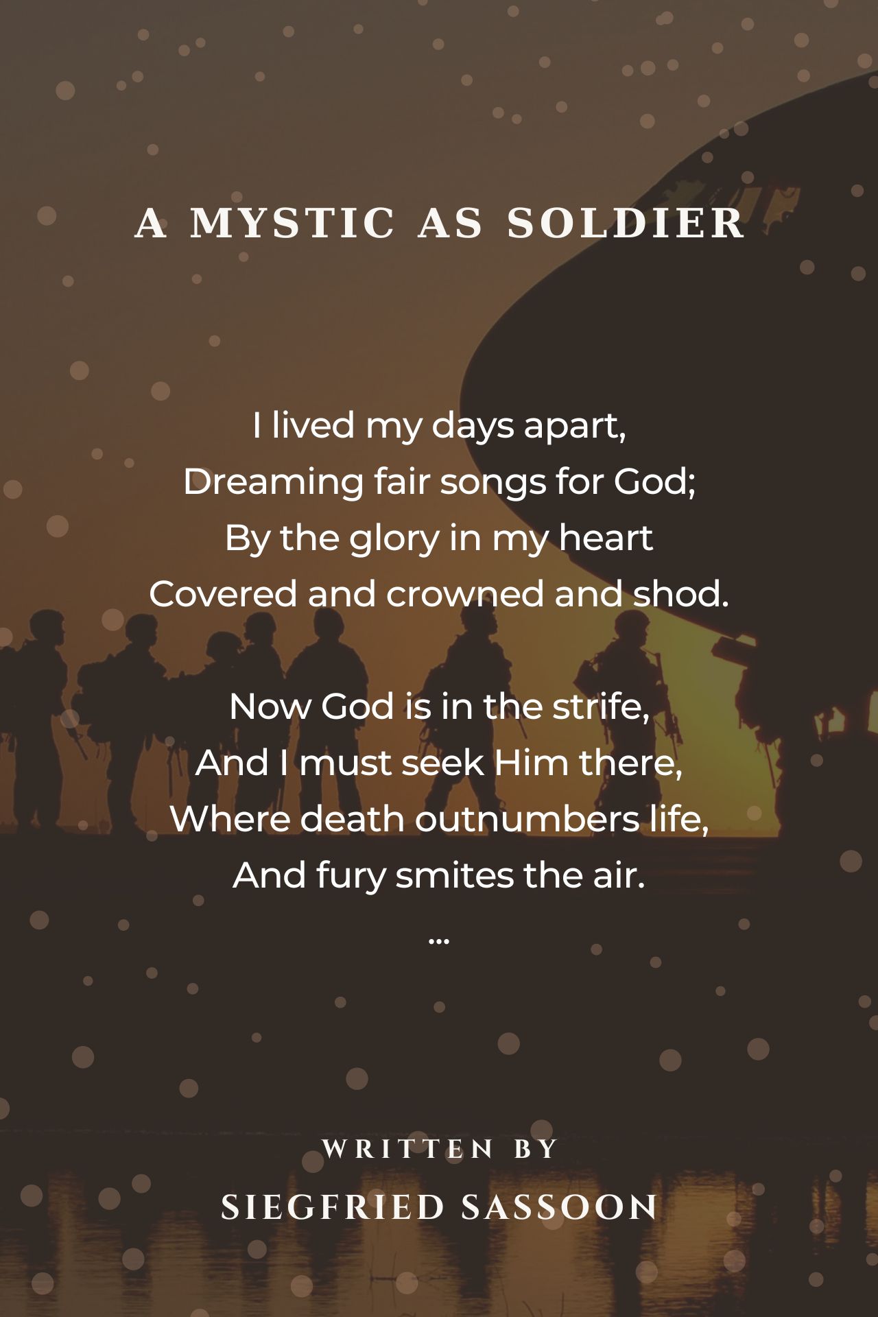 A Mystic As Soldier