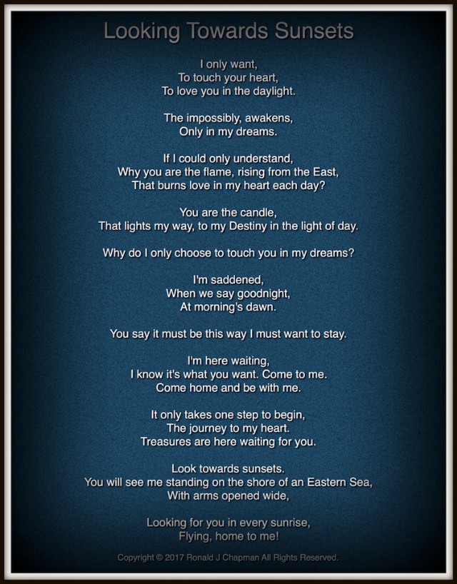 Looking Towards Sunsets