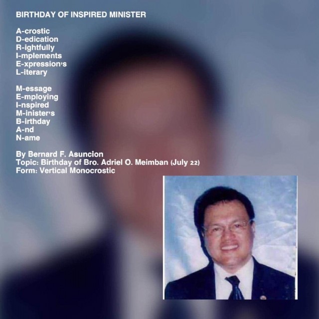 Birthday Of Inspired Minister