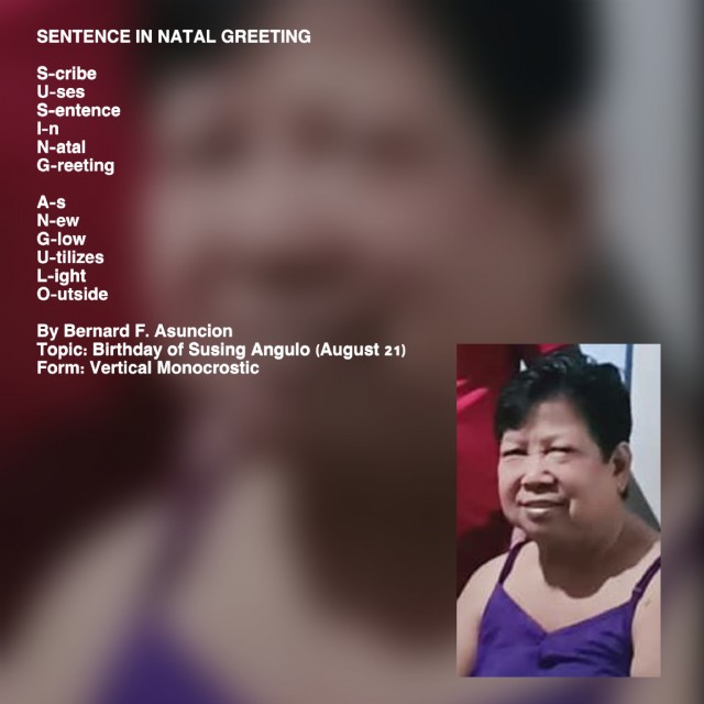 Sentence In Natal Greeting