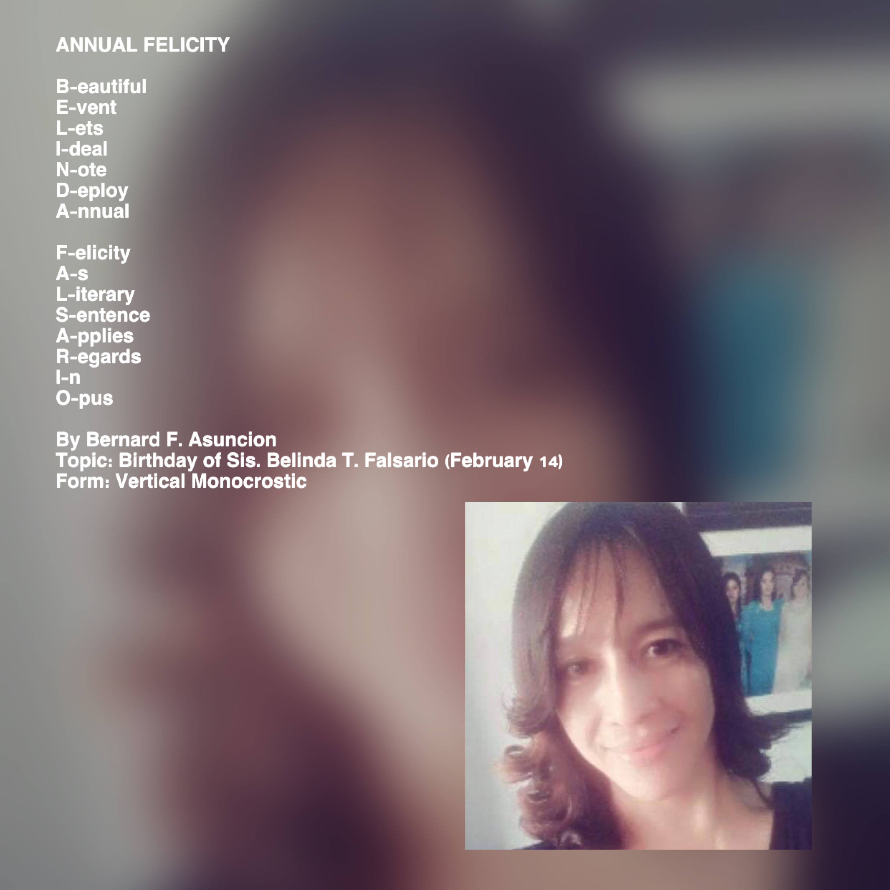 Annual Felicity