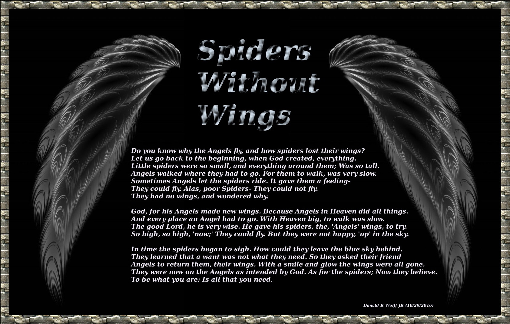Spiders Without Wings