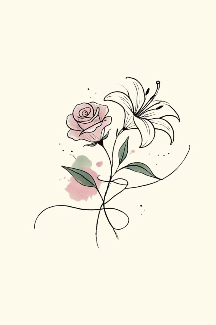 Rose & Lilies