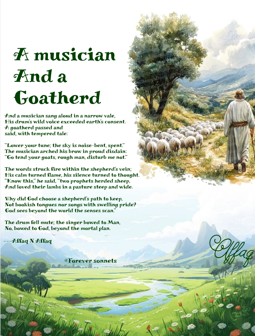 A Musician And Goatherd