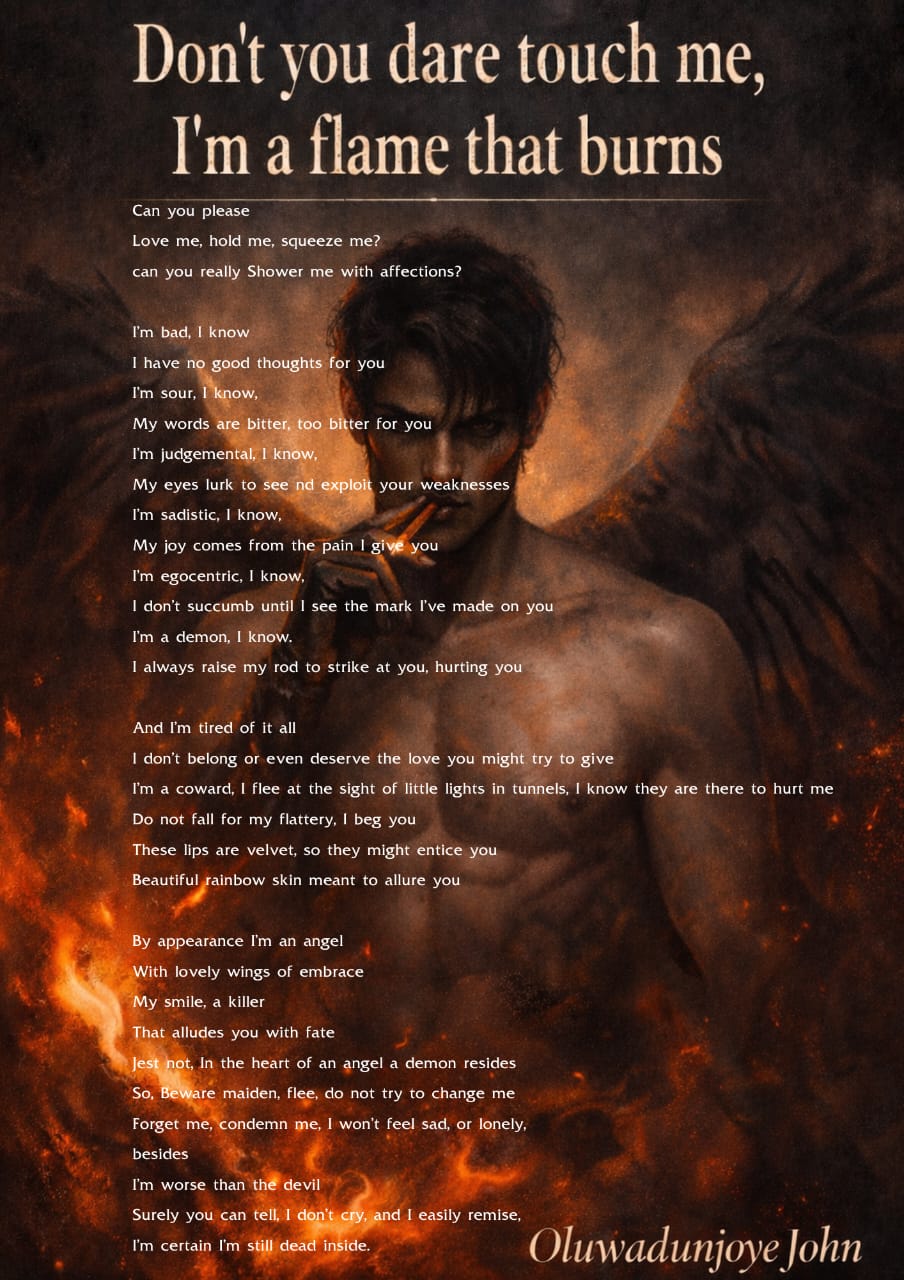 Don't You Dare Touch Me, I'm A Flame That Burns