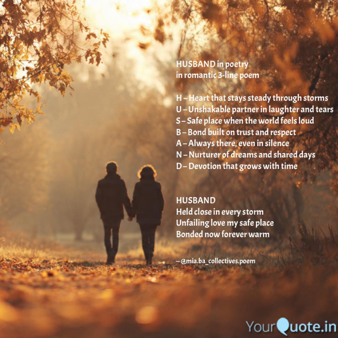 Husband In Poetry In 3-Line Poem