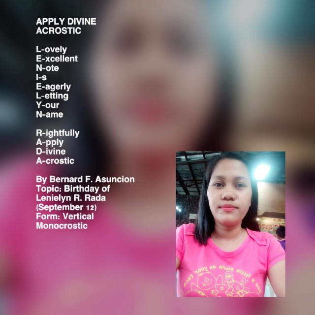 Apply Divine Acrostic