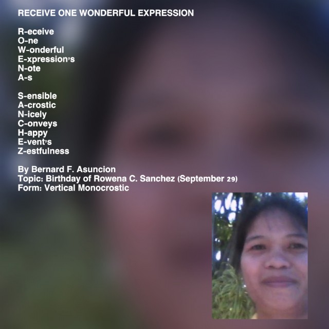 Receive One Wonderful Expression