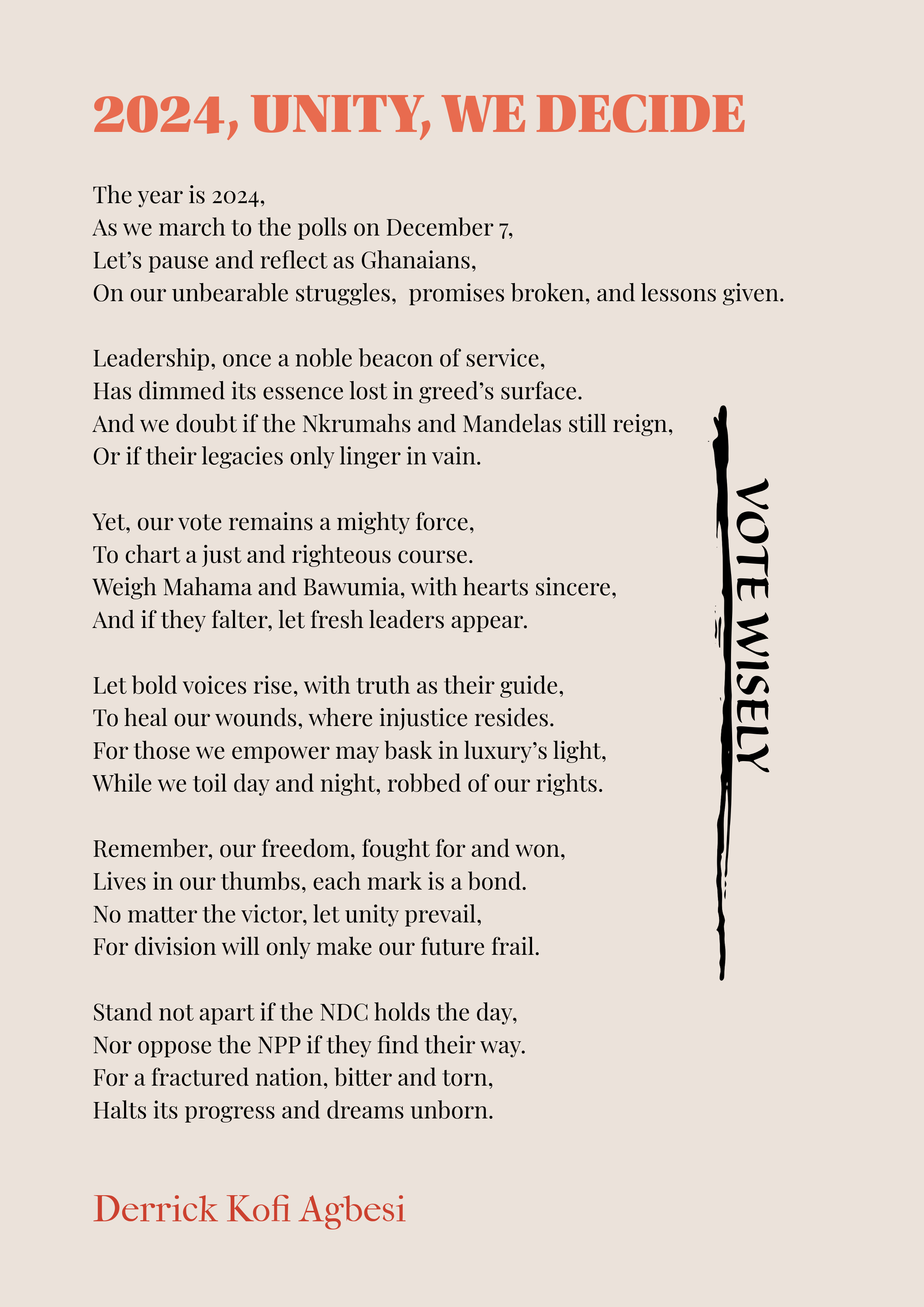 2024, Unity, We Decide