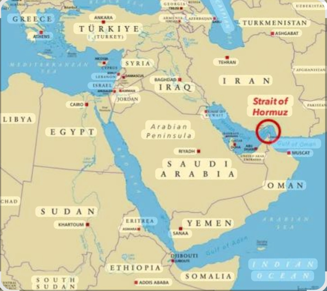 The Strait Of Hormuz.