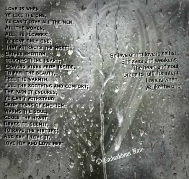 Love Is When,  Ye Like The One