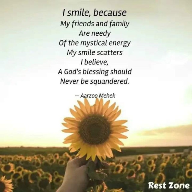 I Smile, Because...