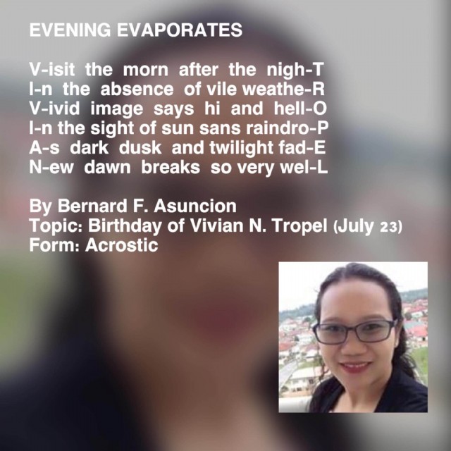 Evening Evaporates