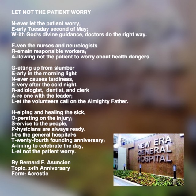 Let Not The Patient Worry