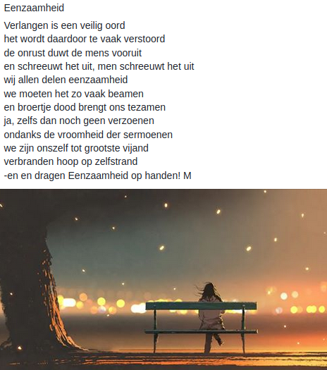 Eenzaamheid...