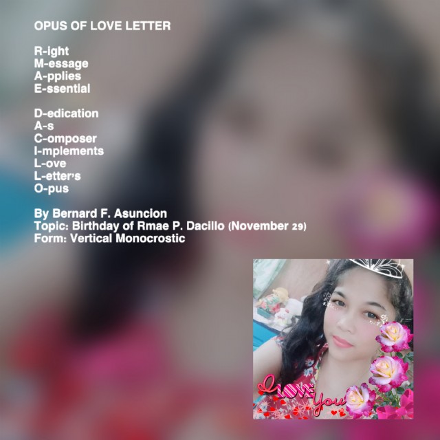 Opus Of Love Letter