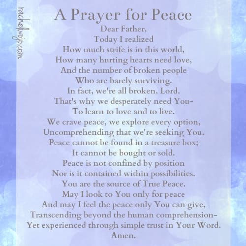 Just Pearls Of Peace Acrostic