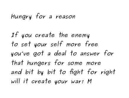 Hungry For A Reason