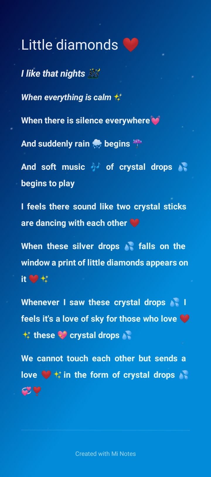 Little Diamonds ❤️✨