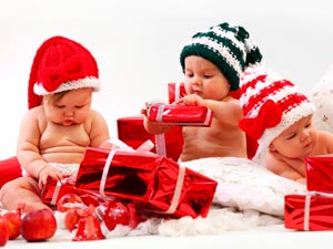 Babies At Christmas