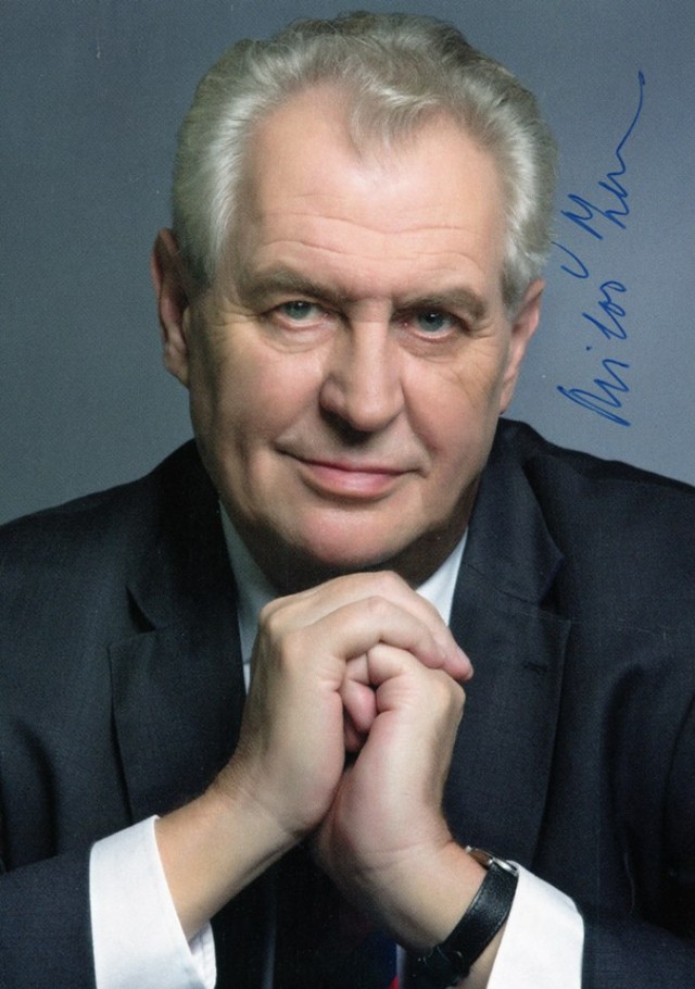 Autograph Muse Acrostic Name Miloš Zeman