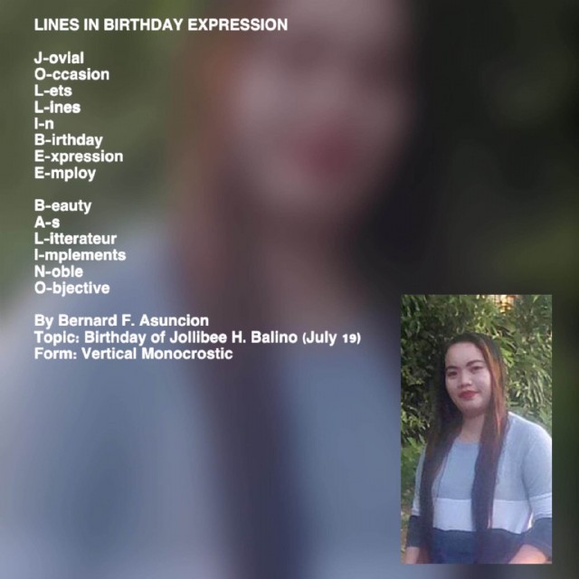 Lines In Birthday Expression