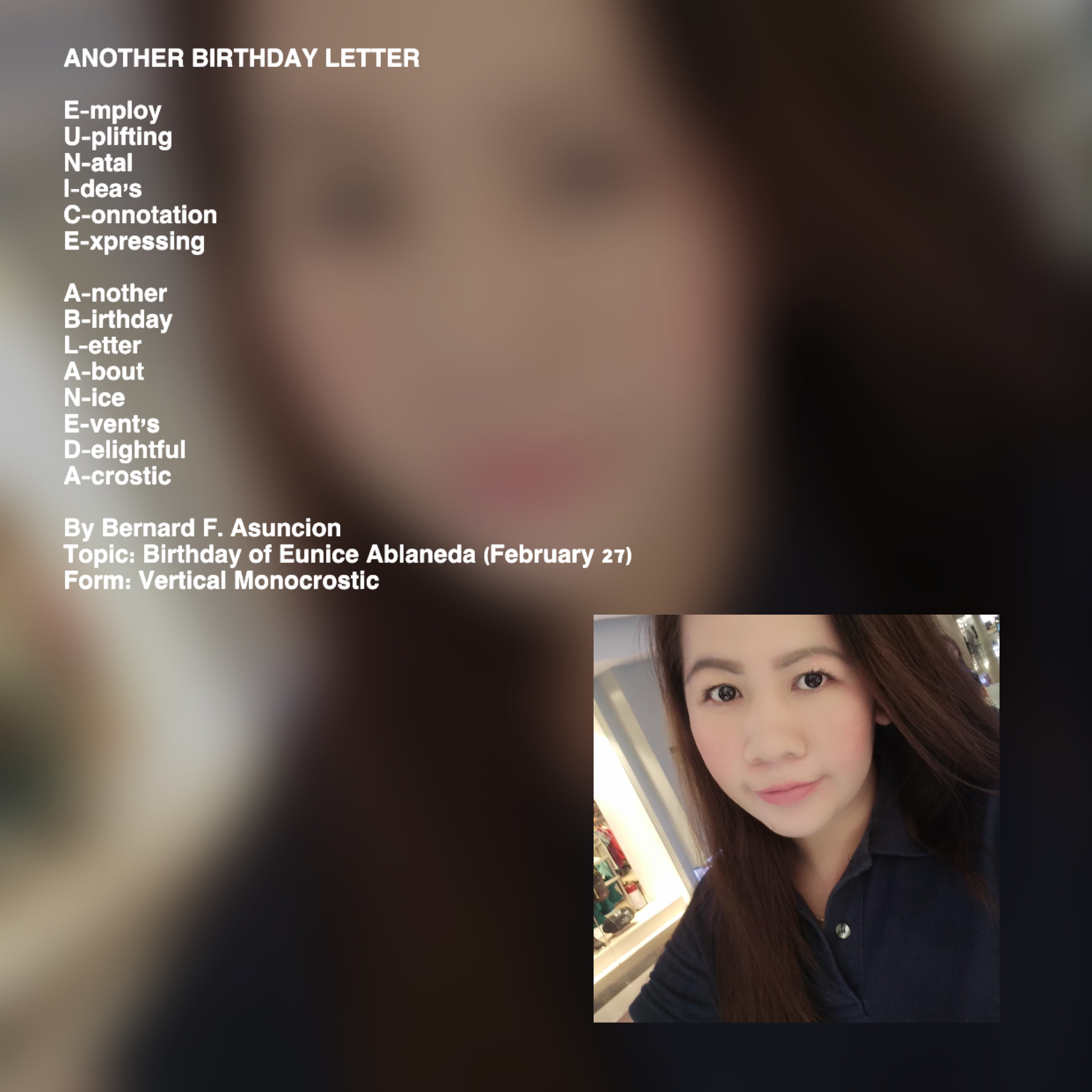 Another Birthday Letter