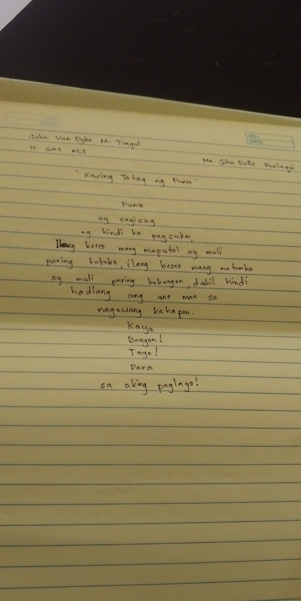 Kasing Tatag Ng Puno