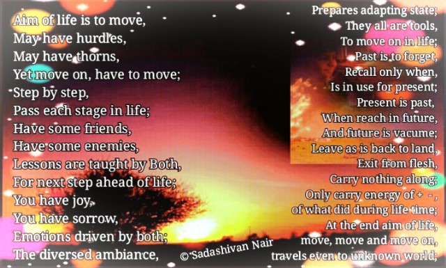Aim Of Life Is To Move