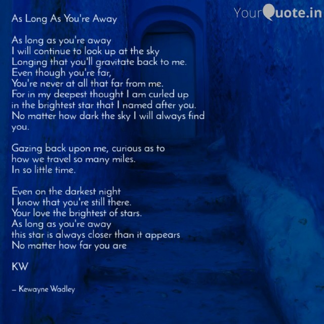 As Long As You're Away