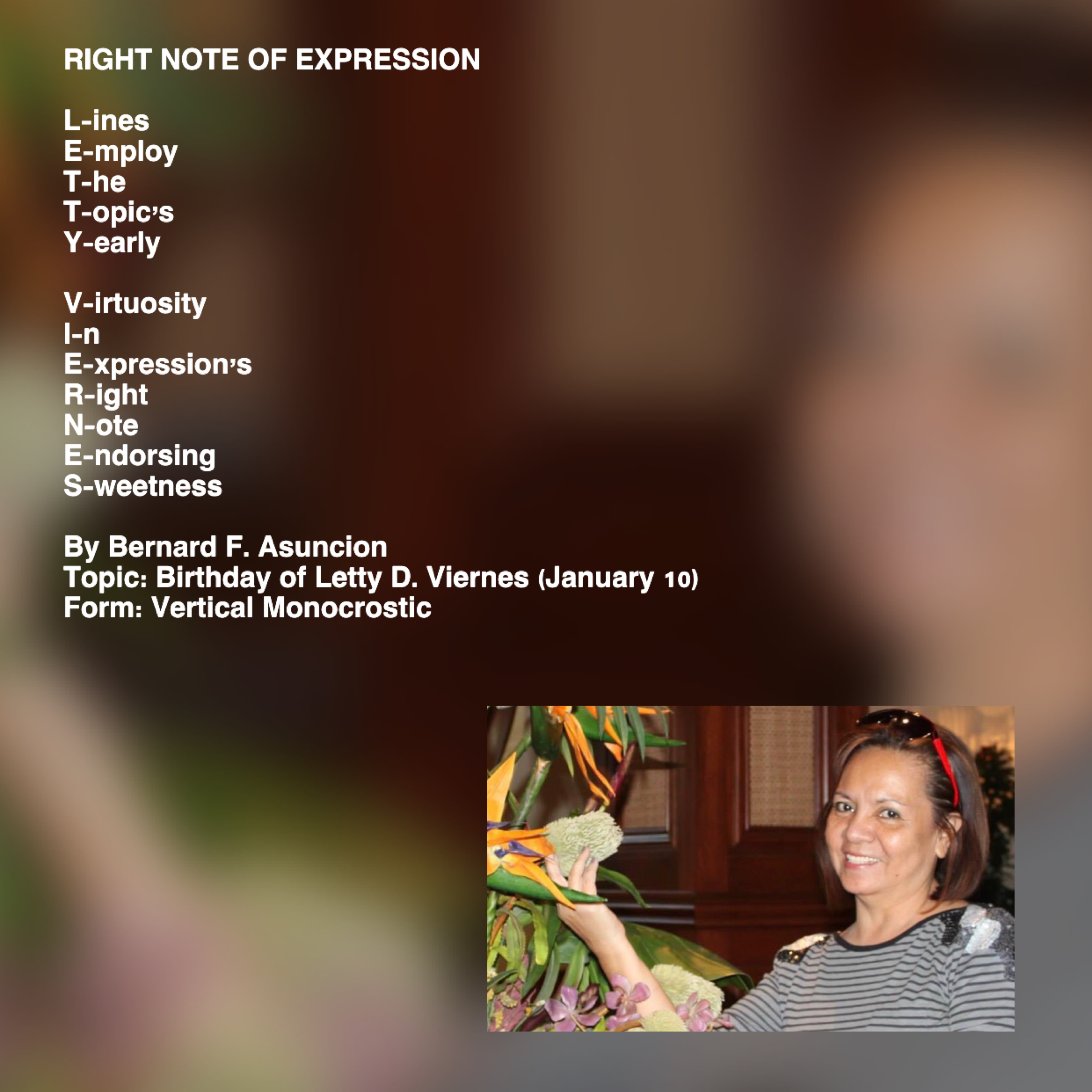 Right Note Of Expression