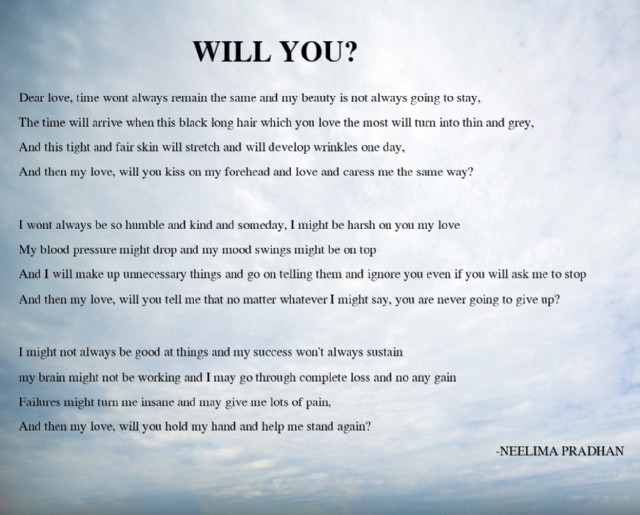 Will You?