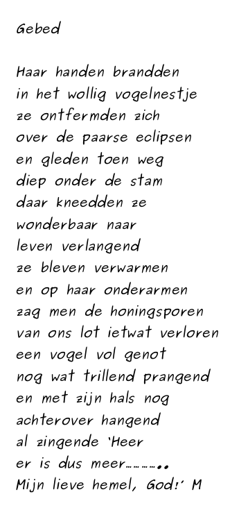 Gebed...