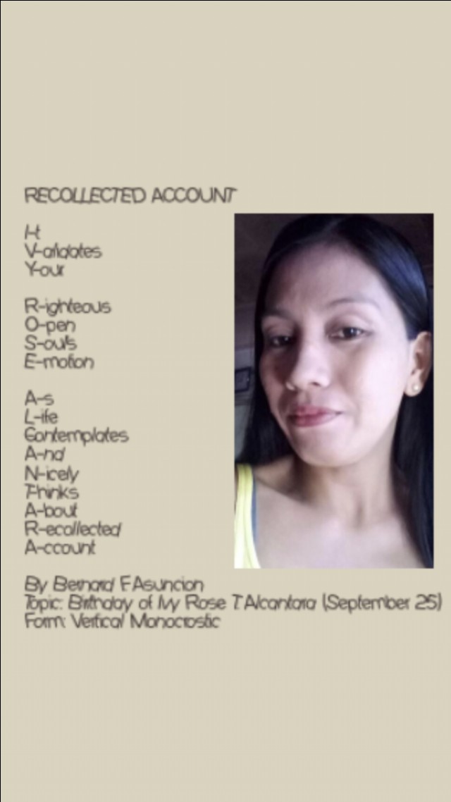 Recollected Account