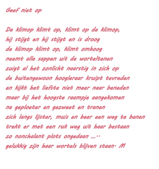 Geef Niet Op