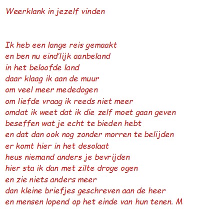 Weerklank In Jezelf Vinden