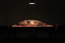The Negotiating Table:               (Inspired By Mona Hatoum's Performance Piece,1983)