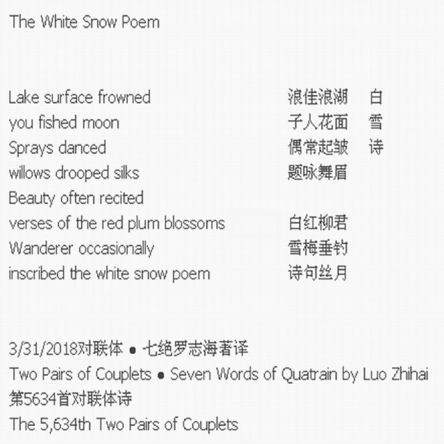 The White Snow Poem