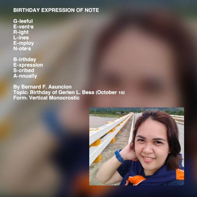Birthday Expression Of Note