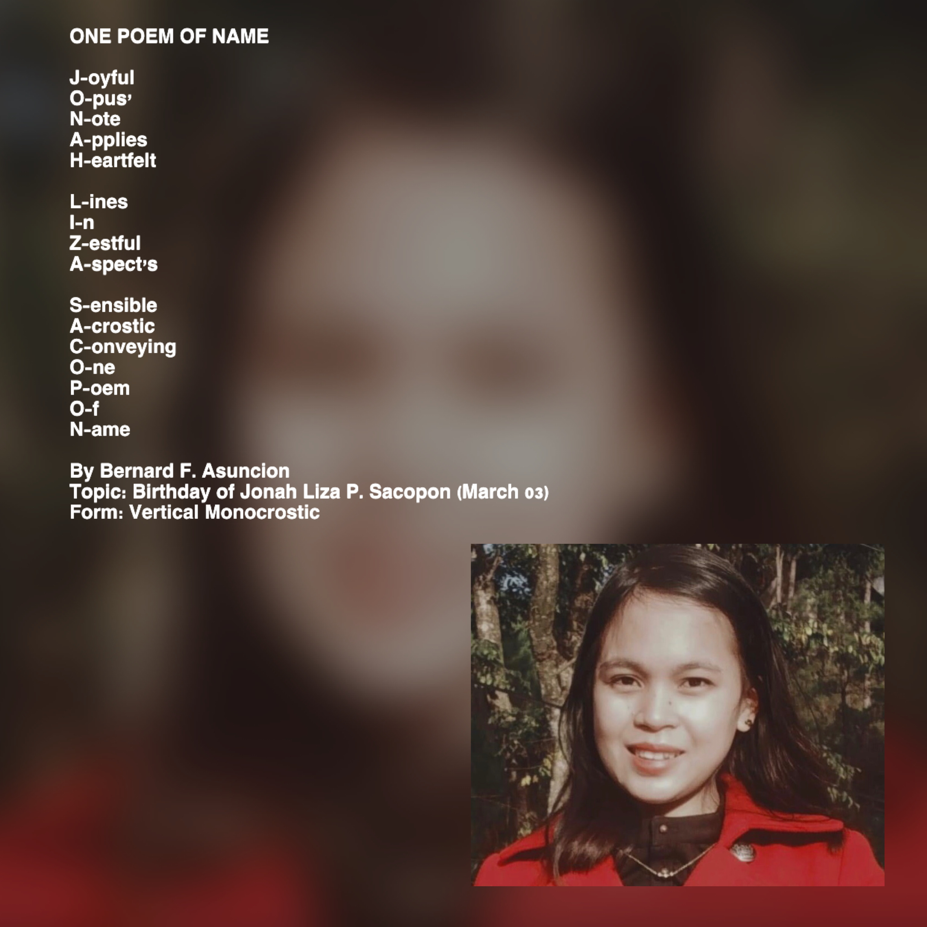 One Poem Of Name