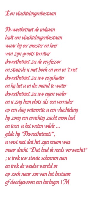 Een Vluchtelingenbestaan