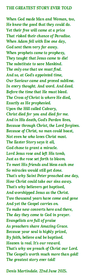 The Greatest Story Ever Told