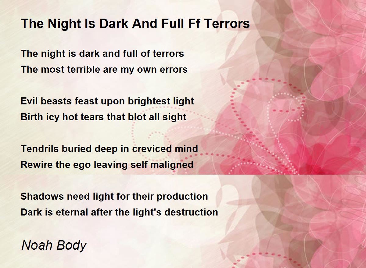 The Night Is Dark And Full Ff Terrors The Night Is Dark And Full Ff