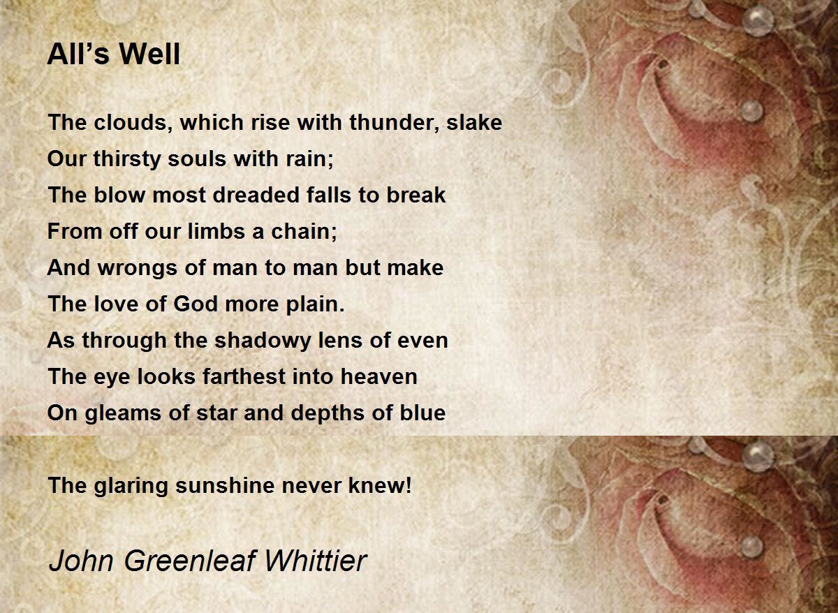 John greenleaf whittier Poems