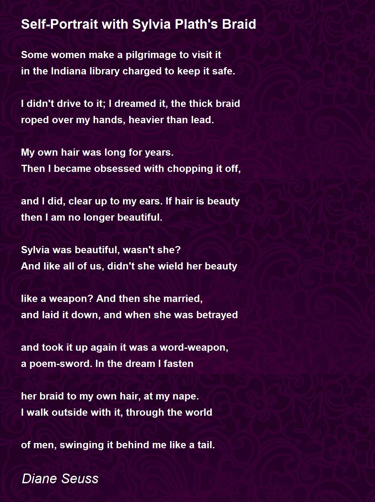 SelfPortrait with Sylvia Plath's Braid SelfPortrait with Sylvia