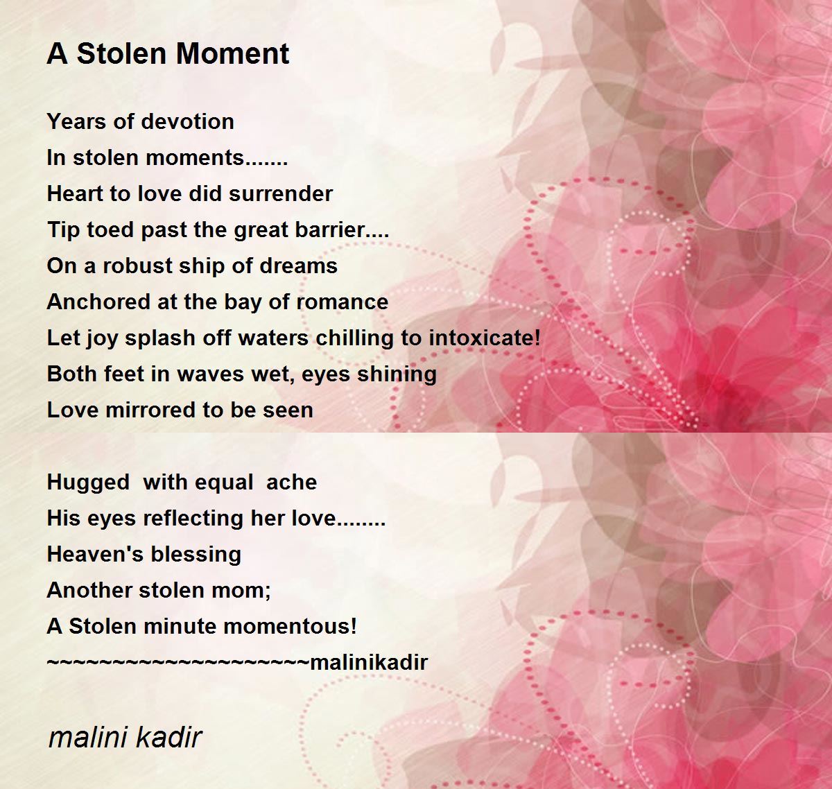 A Stolen Moment Poem By Malini Kadir Poem Hunter a-stolen-moment-poem-by-malini-kadir-poem-hunter
